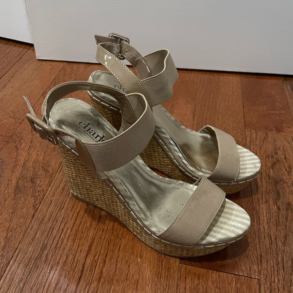 Charles by charles david Beach Beige Wedges